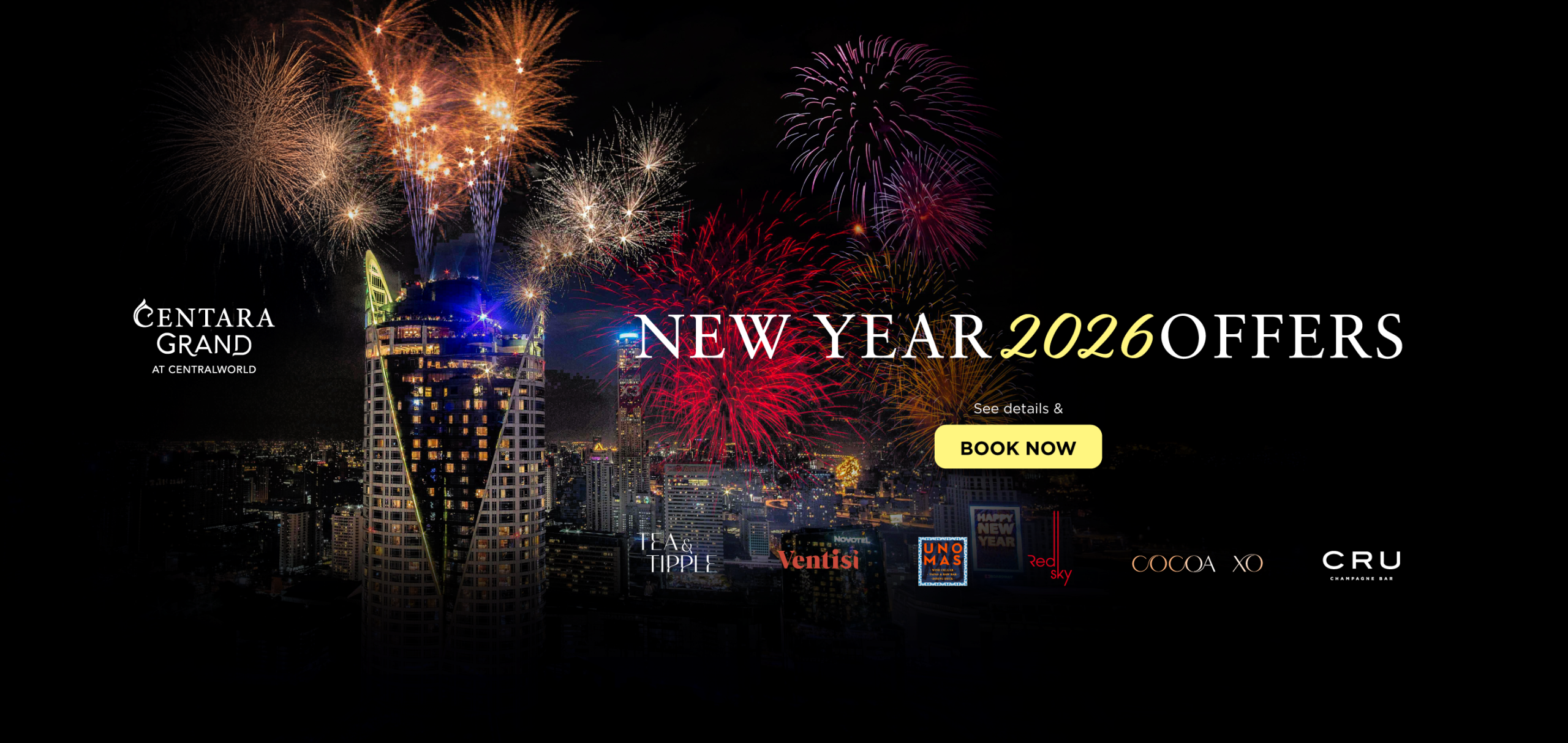 new year, celebration, 2026, countdown, firework, red sky, bangkok, bangkok rooftops, top of the world, popup